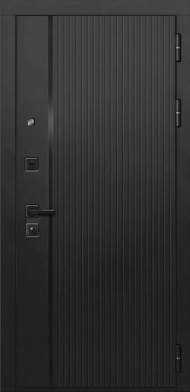 Входная дверь ДвериПРО L-45 ПВХ 10мм Астрод Velutto Grigio DPRO198158 внешняя сторона