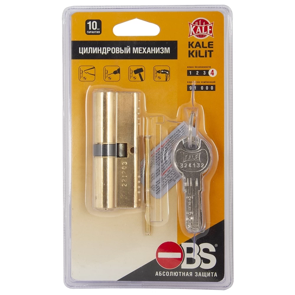 Фото Цилиндровый механизм 164 OBS SNE/80 (35+10+35) mm латунь 5 кл. new