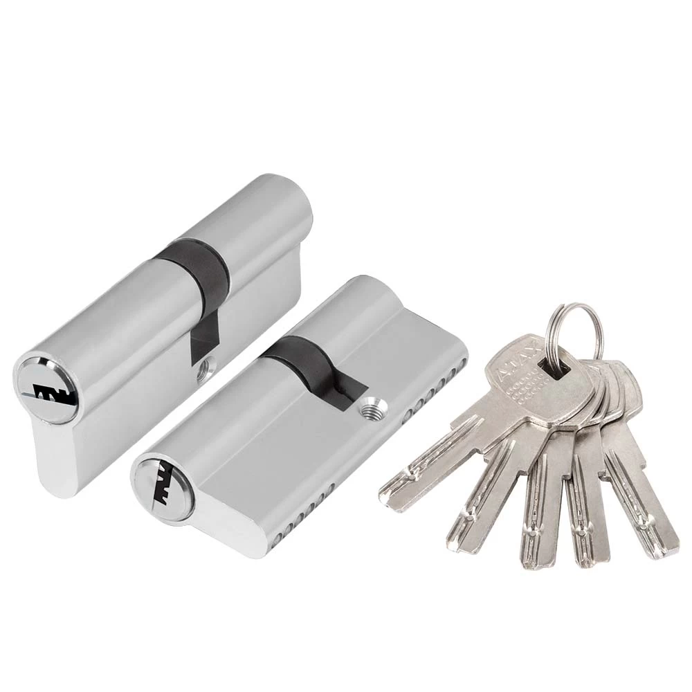 Фото Цилиндровый механизм (AZ200/80) AZ2000Key80 (30+10+40) CP хром