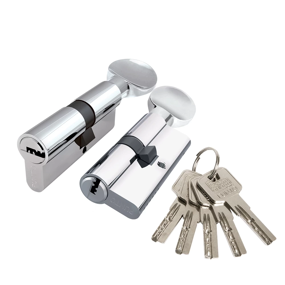 Фото Цилиндровый механизм Z3002Knob110(50+10+50) с вертушкой CP хром