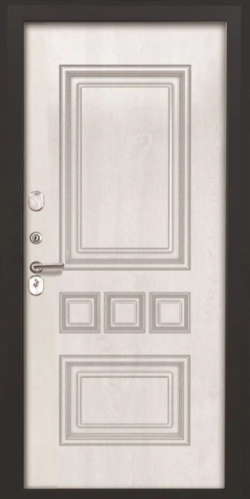Входная дверь ДвериПРО L-Термо серебро фл-608 винорит white DPRO201188 внутренняя сторона