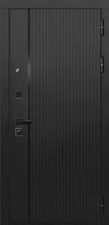 Входная дверь ДвериПРО L-45 ФЛ-256 (10мм, бетон пепельный) DPRO196470 внешняя сторона