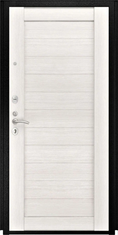 Входная дверь ДвериПРО Модель L-48 СБ-3 листв. бел. (21 беленый дуб) DPRO196773 внутренняя сторона