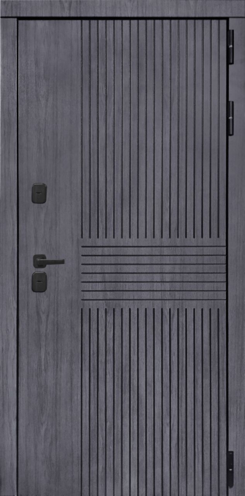 Входная дверь ДвериПРО Берген ФЛ-291 (Line, 10мм, белый софт) DPRO196510 внешняя сторона